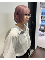 トレス(TRESS)&nbsp;ミニボブ/プツっと/2ブリーチ/ピンクバイオレット/透明感