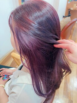 ルシードスタイルビーシャイン(LUCIDO STYLE B SHINE) 豊橋ビーシャイン★イヤリングカラー カシスピンク×ラベンダー