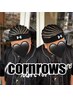 MEN'S コーンロウ【シンプルライン8レーン】&アンダーカットフェード