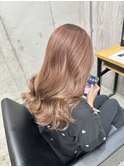 ミルクティーベージュダブルカラーインナーカラーケアブリーチ