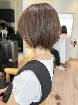 セイドット オモテサンドウ(Say. omotesando) say.黒髪ボブルフネビージュ小顔ワンレン外ハネショートベージュ