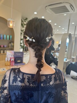ラヴィズム 松崎店(LUVISM) 結婚式ヘアセット 【 編みおろしヘア 】