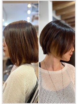 アメイズトーキョー 札幌大通(Amaz! tokyo) 小顔ネビージュワンレン/縮毛矯正/髪質改善/ツヤ髪/くせ毛