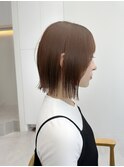 黒髪カタログ/ボブルフ/小顔に見せるヘア/ワンレン
