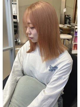 サロン ド ビカ(Salon de bika) 透明感ピーチファズカラー