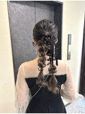 人気上昇中*ふわふわ感が可愛いツインポニーアレンジ/お呼ばれ