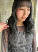 【RINA】ブリーチありオリーブカラー