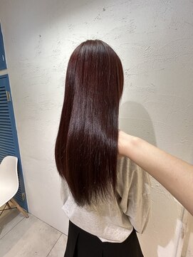 アジールヘア 池袋東口店(agir hair) ブリーチ無しダブルカラーピンクブラウンチェリーピンク池袋東口
