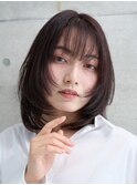 大人可愛い/顔周りレイヤー／ダークブラウン