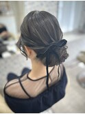 シニヨン／結婚式／お呼ばれヘア／二次会へア／ロングヘア