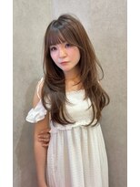 ロンド レア 天神大名店(Lond Le’a) ミディアムヘア/フェイスフレミング /暗めカラー/デザインカラー