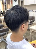 フェザーパーマ/サーフカール/刈り上げセンターパート/中村郁未
