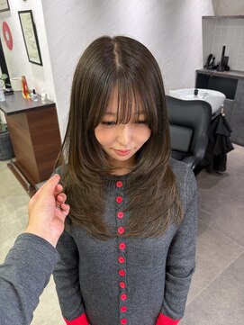 トーン(tone) ワンカールレイヤー×ブリーチなしオリーブベージュ