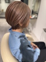 レヴリー(reverie)&nbsp;白髪ぼかしショートボブ白髪ぼかしハイライト髪質改善40代