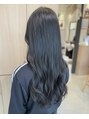 リエットヘア(Lie et.hair)&nbsp;ロング/32mmゆる巻/イルミナカラー/ブルーブラック