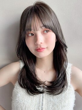 リヤン 表参道(lyann) 前髪美髪モテ髪ナチュラルカールダークアッシュ結べるボブ