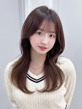 アイティーバイアルバム 下北沢店(IT by ALBUM) 顔周りレイヤー大人ガーリー韓国ヘア似合わせカット_F1345