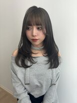 アクシス ナゴヤ(AXIS NAGOYA) 【なつミ】ミルクティーブロンド/ダークブルー/デジタルパーマ/