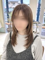 ジーナ 渋谷駅前(Zina) グレージュカラー×レイヤーカットスタイル