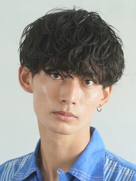 フィフス 大分(fifth) 大分シャドウパーマメンズカットラウンドマッシュツーブロック