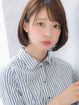 ローレン(LOREN) *LOREN*伸ばしかけナチュラルボブ イルミナカラー3Dカラー