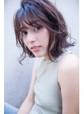 AUSTIN バレイヤージュ×大人カワイイくせ毛風ミディ