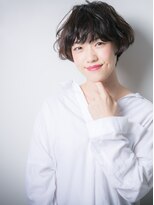 カバーヘア ブリス 大宮西口(COVER HAIR bliss) くせ毛風黒髪ニュアンスマニッシュショートs大宮10代20代30代