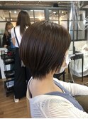 束感ショート×ベージュブラウン☆