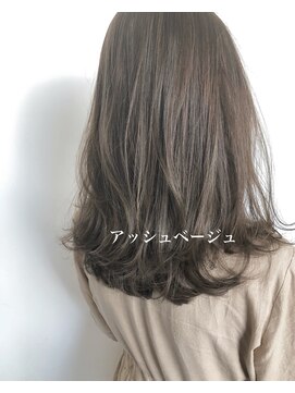 ソワリー 栄(THOiRY) 【イルミナカラー】透明感アッシュベージュ