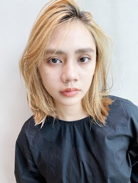 アイティー バイ アルバム 浦和店(IT by ALBUM) レイヤースタイル_オリーブカラーハイライトカラー_27785