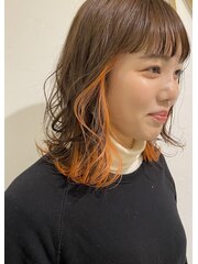【LITA】ブリーチ×オレンジカラー