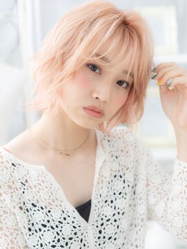 カバーヘア 上尾西口店(COVER HAIR) 外国人風ハイライトこっくりピンクベージュa上尾10代20代30代