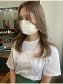 《loty miki》ミルクティーベージュ×顔周りカット