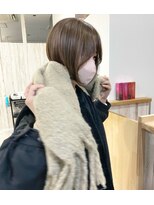 カミエ(kamie)&nbsp;＊ミルクティーブラウン ブリーチなしダブルカラー 神戸 三宮