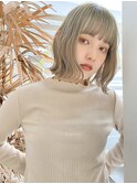 韓国風ヘア/外はねボブ/ボブ/顔周りカット