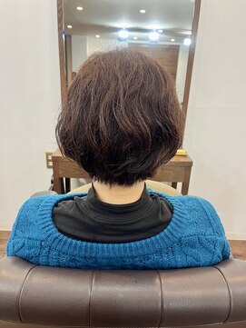 セレスト 心斎橋店(CELESTE) N.カラー ラベンダーブラウン クセ毛をいかしたショートボブ