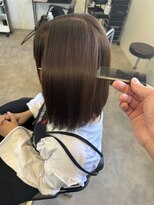 ナンバー(number+)&nbsp;20代30代40代ストレートアッシュベージュ髪質改善大人ミディ