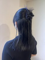 ラべリー 池袋(LOVELEY)&nbsp;ブルーブラック ヘアアレンジ　【池袋】