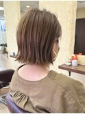 基本耳にかける方におすすめ、キレイなぱっつんボブ
