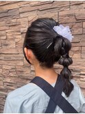 夏祭りヘアアレンジ