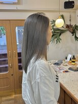 シエン 恵比寿(CIEN)&nbsp;【ブリーチ2回】ハイトーンのツヤツヤグレージュカラー