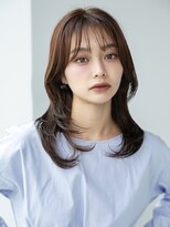 トリッカ シブヤ(TRICCA SHIBUYA)&nbsp;韓国ヘア/前髪/こなれミディ/20代30代/秋ブラウン/渋谷/髪質改善