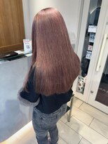 テトラ バイ ネオリーブ 横浜西口店(tetra by neolive)&nbsp;ブリーチありダブルカラー　ピンクベージュ