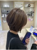 ☆20代30代40代小顔似合わせカット前髪縮毛矯正ショートボブルフ