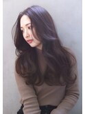 【marfe】レイヤーカット＿センターパート＿ラベンダーアッシュ