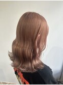 ダブルカラーブリーチインナーカラー顔周りレイヤー