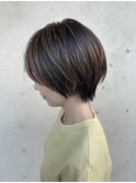 大人ショートボブ/暗髪/グレージュカラー /20代/30代/40代