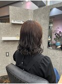 ミディアムパーマスタイル
