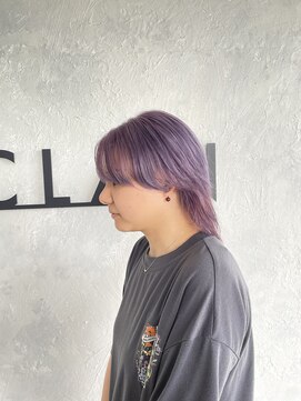 クラン ヘアーアンドスタジオ(CLAN hair & studio) シルバーパープル