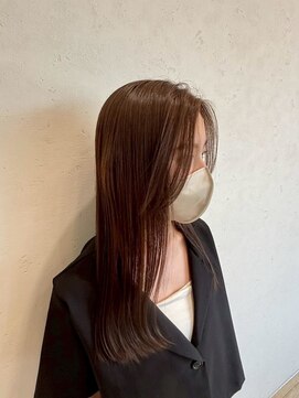 ヘアー ワークス ボナ 前橋店(HAIR WORKS bona.) ツヤ×まとまりが魅力◎上品なストレートスタイル/韓国/艶感